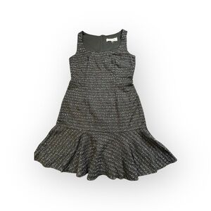 Taylor Dress Women’s 6 Black Metallic Fit & Flare Sleeveless Cocktail Dress